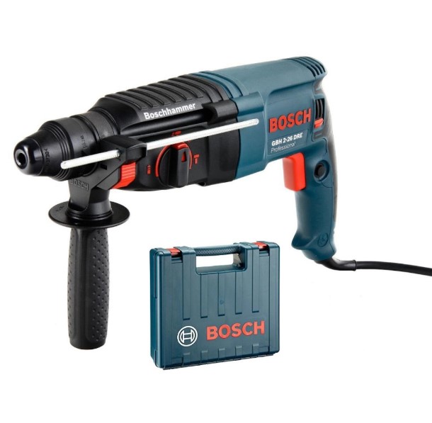 Bosch GBH 2-26 DRE Professional SDS Plus Rotary Hammer – High Efficiency Rotary Hammer Drill for Concrete Drilling and Chiseling Tasks
